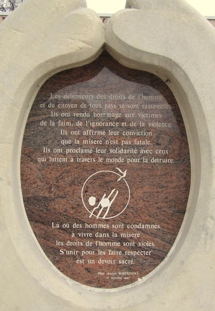 monument aux Droits de l'Homme