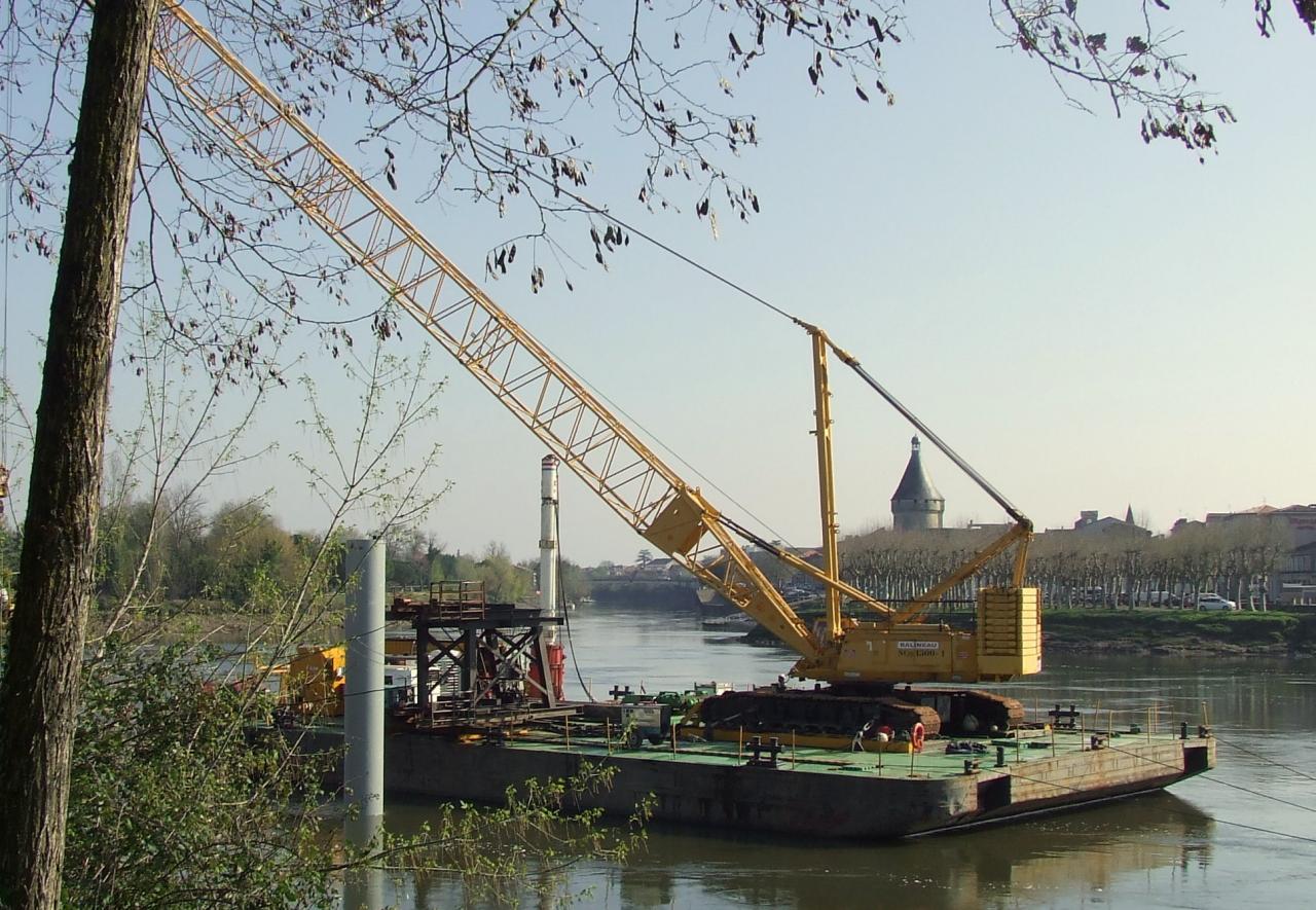 Un second ponton sur la Dordogne