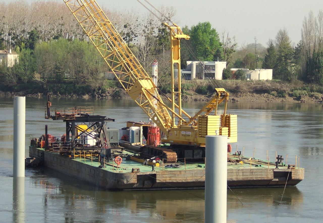 Un second ponton sur la Dordogne