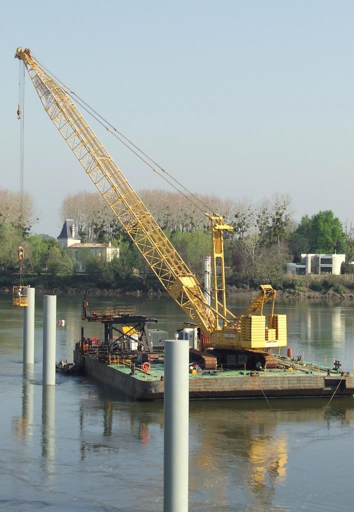 un nouveau ponton sur la Dordogne