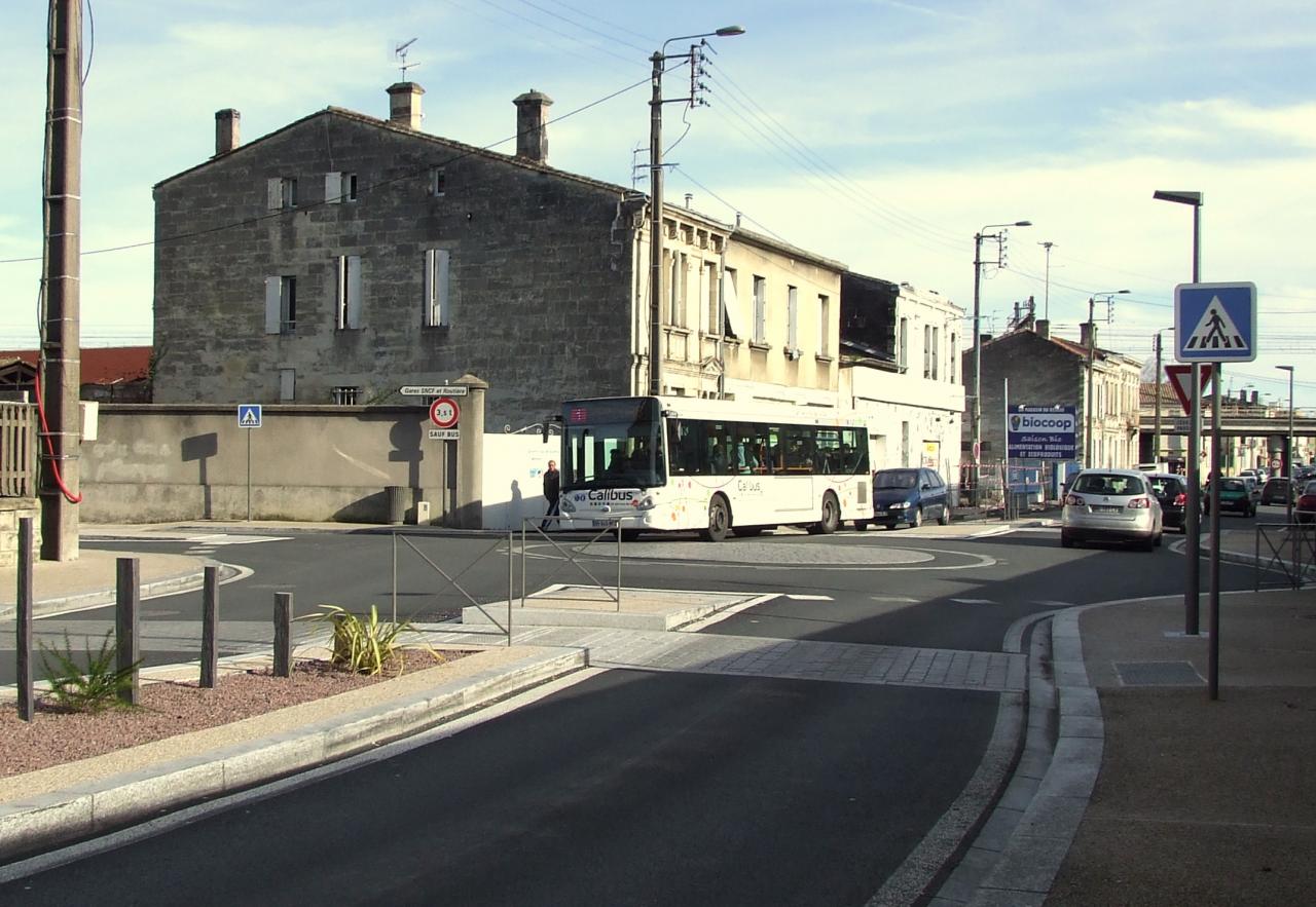 le giratoire avenue de Verdun