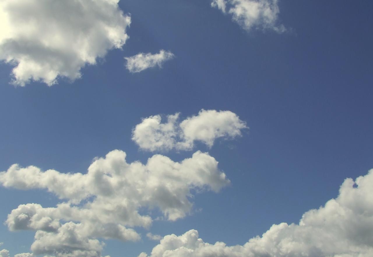 nuages sur la Dordogne